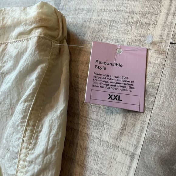 NWT Wild Fable cream parachute pants drawstring ankle and waist size XXL - Picture 9 of 11